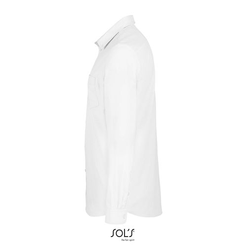 white CAMISA DE OXFORD DE MANGA LARGA PARA HOMBRE SOL'S BOSTON FIT