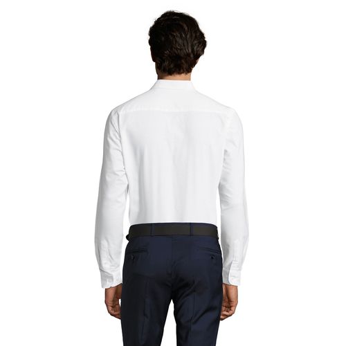white CAMISA DE OXFORD DE MANGA LARGA PARA HOMBRE SOL'S BOSTON FIT