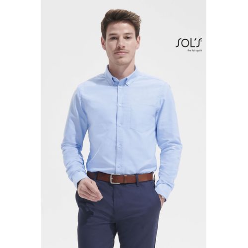 CHEMISE HOMME OXFORD MANCHES LONGUES SOL'S BOSTON FIT - 2