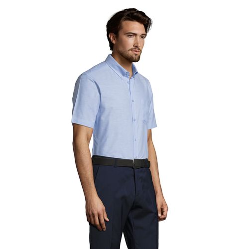 CHEMISE HOMME OXFORD MANCHES COURTES SOL'S BRISBANE FIT - 4