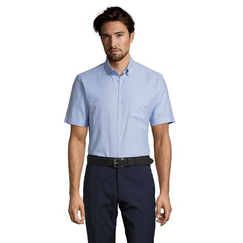 CHEMISE HOMME OXFORD MANCHES COURTES SOL'S BRISBANE FIT