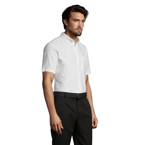 CHEMISE HOMME OXFORD MANCHES COURTES SOL'S BRISBANE FIT