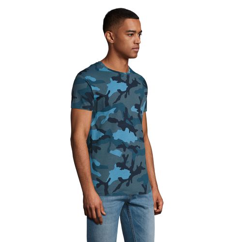 camuflaje azul CAMISETA DE CUELLO REDONDO PARA HOMBRE SOL'S CAMO MEN
