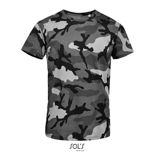 camuflaje gris CAMISETA DE CUELLO REDONDO PARA HOMBRE SOL'S CAMO MEN