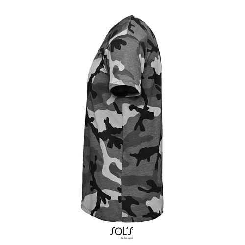 camuflaje gris CAMISETA DE CUELLO REDONDO PARA HOMBRE SOL'S CAMO MEN