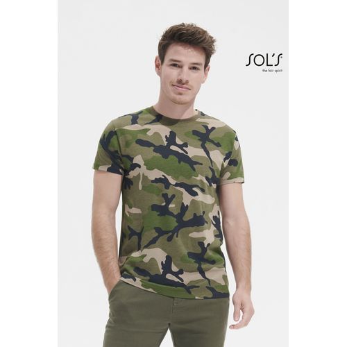 TEE-SHIRT HOMME COL ROND SOL'S CAMO MEN