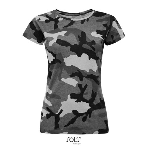TEE-SHIRT FEMME COL ROND SOL'S CAMO WOMEN - 5