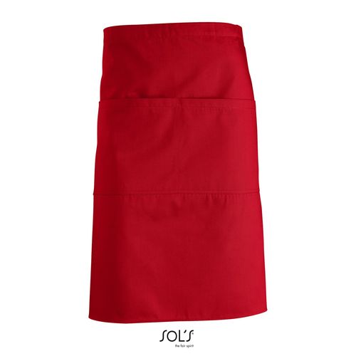 red DELANTAL MEDIO CON 2 BOLSILLOS SOL'S GREENWICH