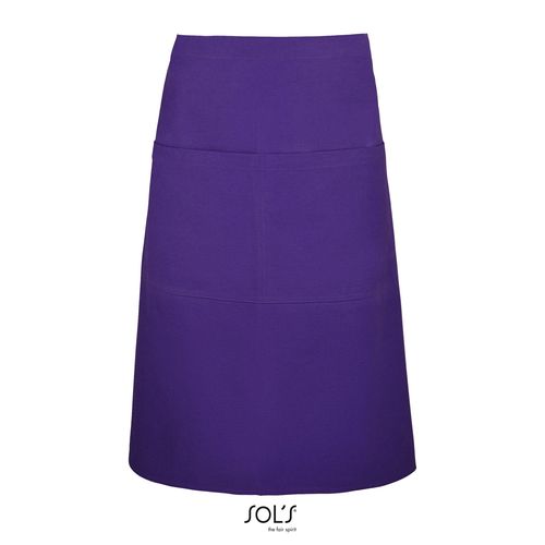 morado oscuro DELANTAL MEDIO CON 2 BOLSILLOS SOL'S GREENWICH