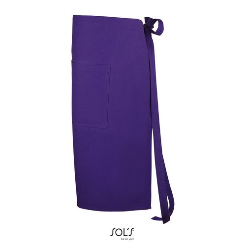 morado oscuro DELANTAL MEDIO CON 2 BOLSILLOS SOL'S GREENWICH