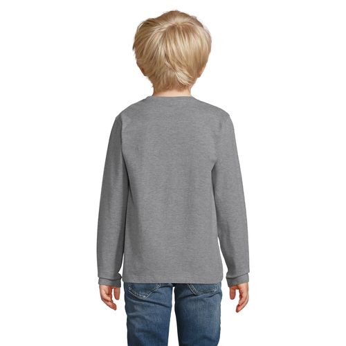 gris chiné CAMISETA DE MANGA LARGA PARA NIÑOS SOL'S Imperial LSL KIDS