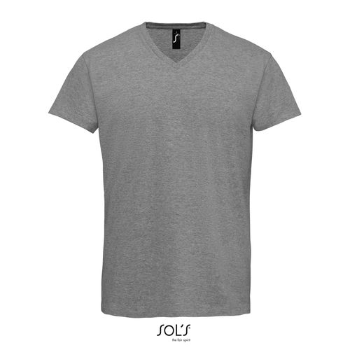gris chiné CAMISETA DE CUELLO PICO PARA HOMBRE SOL'S Imperial V MEN