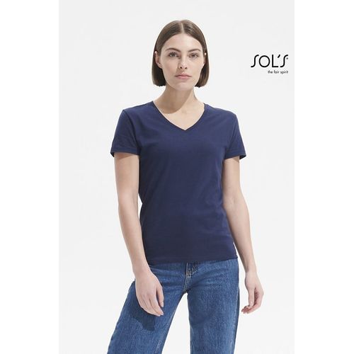 TEE-SHIRT FEMME COL “V” SOL'S Imperial V WOMEN
