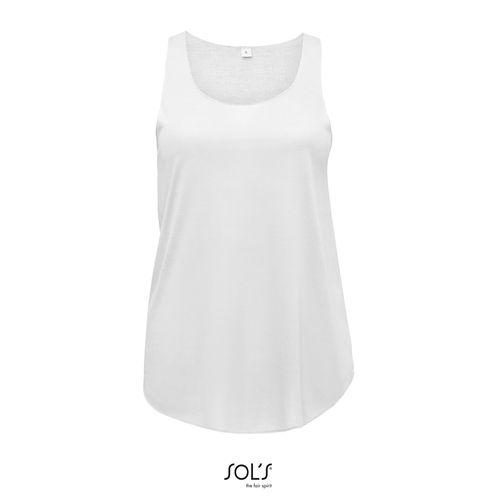 white CAMISETA DE TIRANTES LIGERA DE MUJER SOL'S JADE
