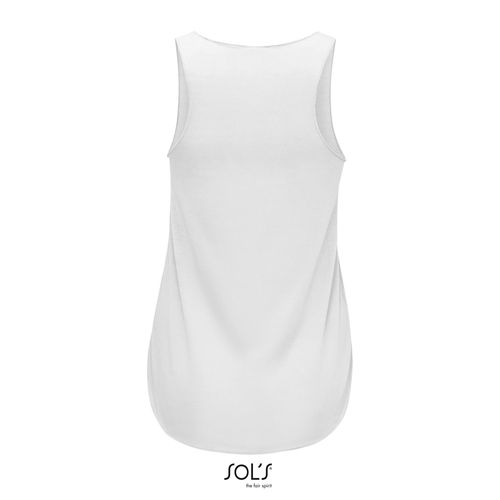 white CAMISETA DE TIRANTES LIGERA DE MUJER SOL'S JADE