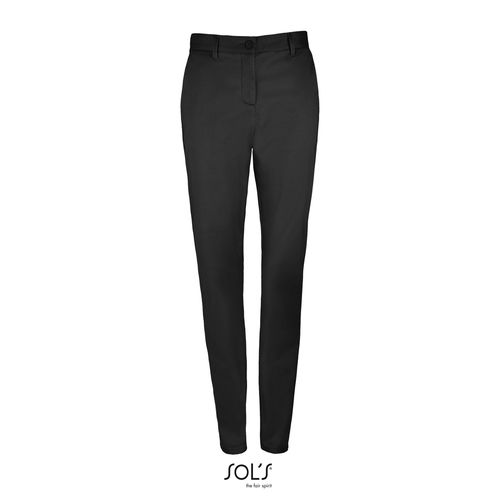 PANTALON STRETCH EN SATIN FEMME SOL'S JARED WOMEN