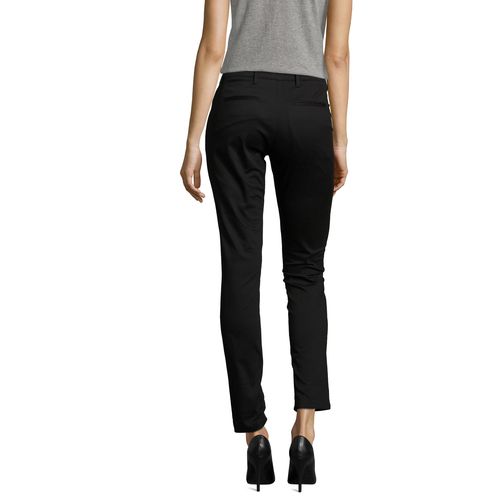 PANTALON STRETCH EN SATIN FEMME SOL'S JARED WOMEN - 4