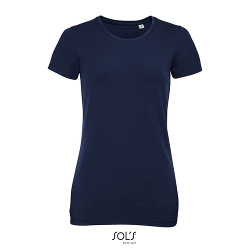 marina francesa CAMISETA DE CUELLO REDONDO PARA MUJER SOL'S MILLENIUM WOMEN