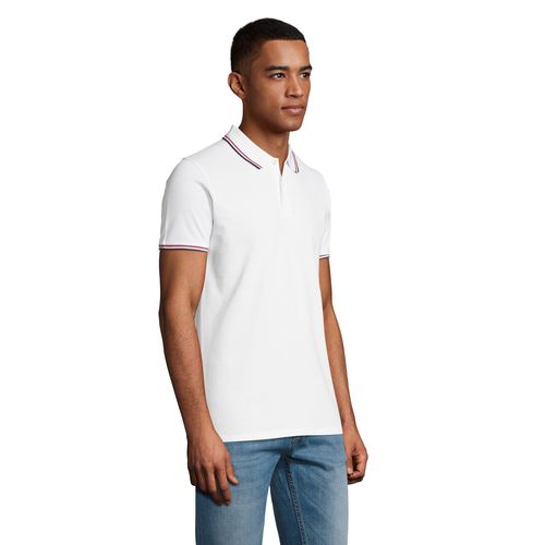 white POLO PARA HOMBRE SOL'S PRESTIGE MEN