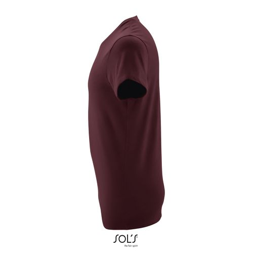 borgoña oscuro CAMISETA AJUSTADA DE CUELLO REDONDO PARA HOMBRE SOL'S REGENT FIT