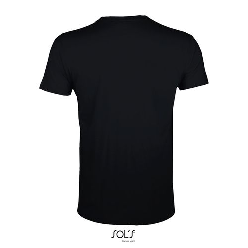 negro produndo CAMISETA AJUSTADA DE CUELLO REDONDO PARA HOMBRE SOL'S REGENT FIT