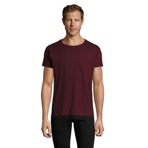 borgoña oscuro CAMISETA AJUSTADA DE CUELLO REDONDO PARA HOMBRE SOL'S REGENT FIT