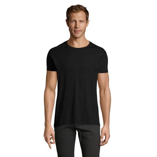 negro produndo CAMISETA AJUSTADA DE CUELLO REDONDO PARA HOMBRE SOL'S REGENT FIT