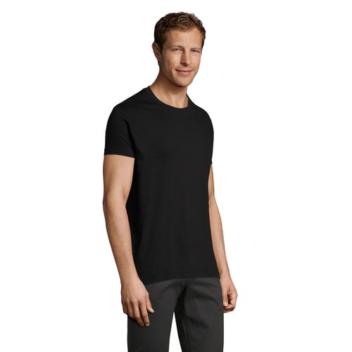 negro produndo CAMISETA AJUSTADA DE CUELLO REDONDO PARA HOMBRE SOL'S REGENT FIT