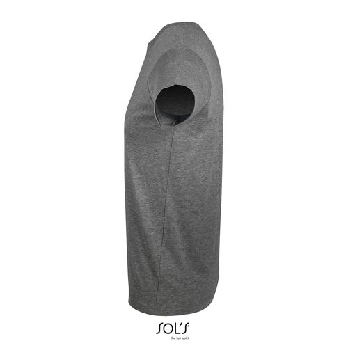 gris chiné CAMISETA AJUSTADA DE CUELLO REDONDO PARA HOMBRE SOL'S REGENT FIT