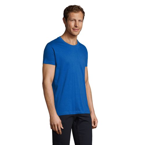 azulón CAMISETA AJUSTADA DE CUELLO REDONDO PARA HOMBRE SOL'S REGENT FIT
