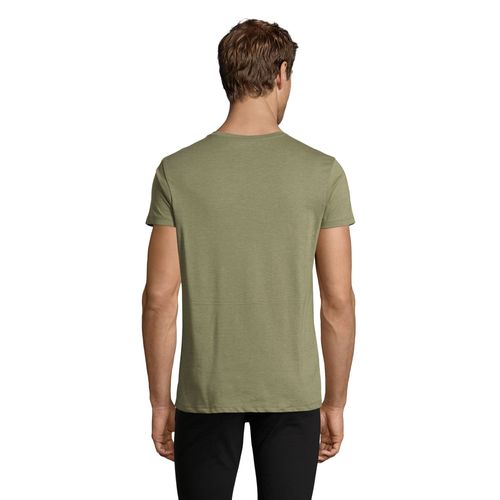 kaki chiné CAMISETA AJUSTADA DE CUELLO REDONDO PARA HOMBRE SOL'S REGENT FIT