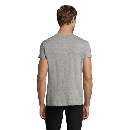 gris chiné CAMISETA AJUSTADA DE CUELLO REDONDO PARA HOMBRE SOL'S REGENT FIT