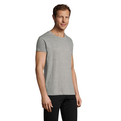 gris chiné CAMISETA AJUSTADA DE CUELLO REDONDO PARA HOMBRE SOL'S REGENT FIT