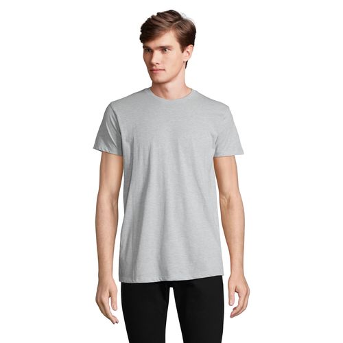 azul cielo moteado CAMISETA AJUSTADA DE CUELLO REDONDO PARA HOMBRE SOL'S REGENT FIT