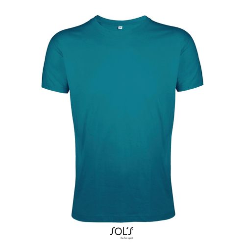 azul pato CAMISETA AJUSTADA DE CUELLO REDONDO PARA HOMBRE SOL'S REGENT FIT