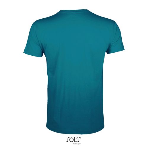 azul pato CAMISETA AJUSTADA DE CUELLO REDONDO PARA HOMBRE SOL'S REGENT FIT