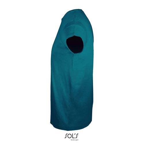 azul pato CAMISETA AJUSTADA DE CUELLO REDONDO PARA HOMBRE SOL'S REGENT FIT