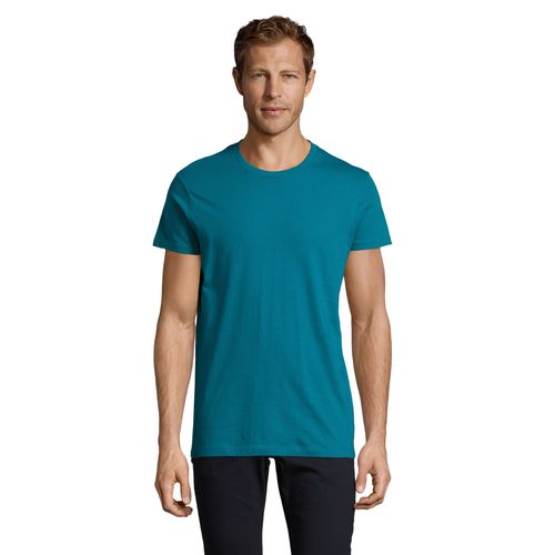 azul pato CAMISETA AJUSTADA DE CUELLO REDONDO PARA HOMBRE SOL'S REGENT FIT