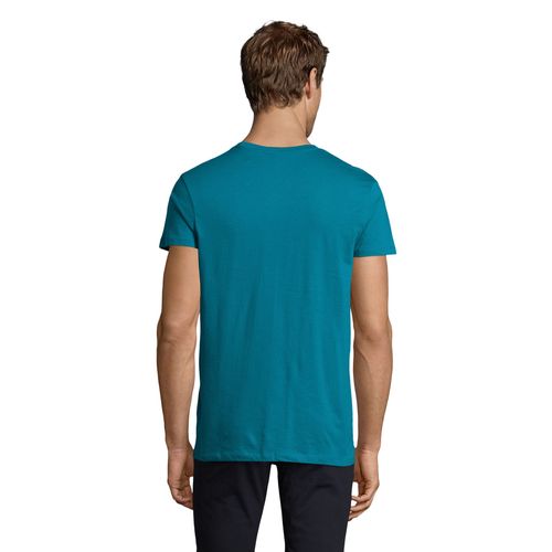 azul pato CAMISETA AJUSTADA DE CUELLO REDONDO PARA HOMBRE SOL'S REGENT FIT