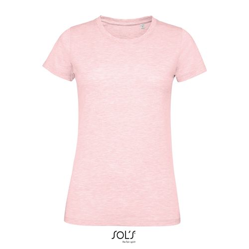 rosa chiné CAMISETA AJUSTADA DE MUJER CON CUELLO REDONDO SOL'S REGENT FIT WOMEN