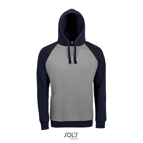 gris/azul marino SUDADERA UNISEX BICOLOR SOL'S SEATTLE