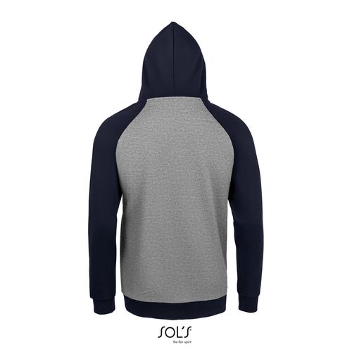 gris/azul marino SUDADERA UNISEX BICOLOR SOL'S SEATTLE
