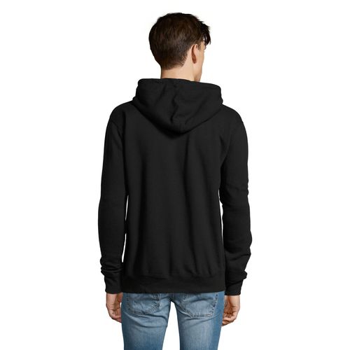 black CHAQUETA DE HOMBRE CON CAPUCHA SOL'S SEVEN MEN