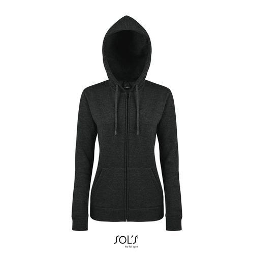 antracita chiné CHAQUETA DE MUJER CON CAPUCHA SOL'S SEVEN WOMEN