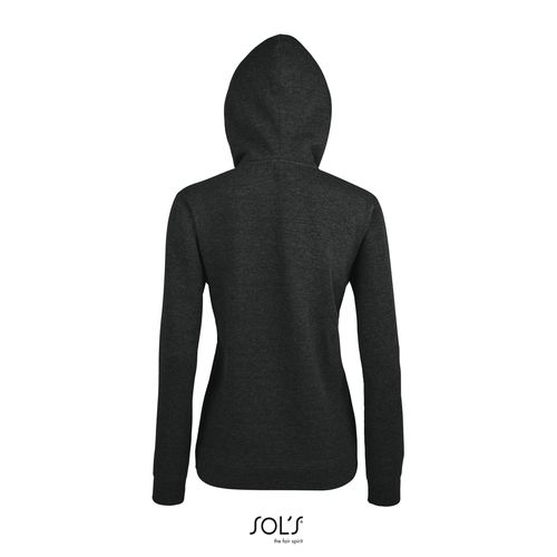 antracita chiné CHAQUETA DE MUJER CON CAPUCHA SOL'S SEVEN WOMEN