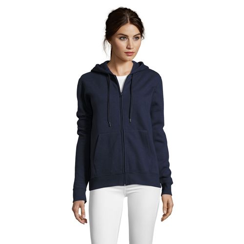 VESTE ZIPPÉE FEMME À CAPUCHE DOUBLÉE SOL'S SEVEN WOMEN - 3