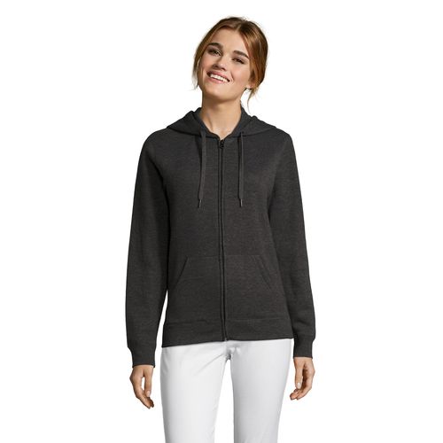 antracita chiné CHAQUETA DE MUJER CON CAPUCHA SOL'S SEVEN WOMEN