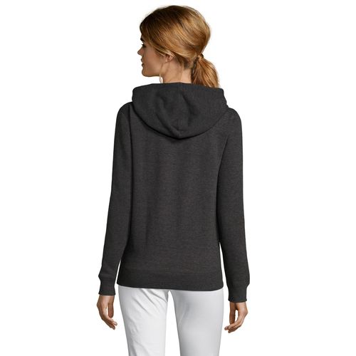 antracita chiné CHAQUETA DE MUJER CON CAPUCHA SOL'S SEVEN WOMEN