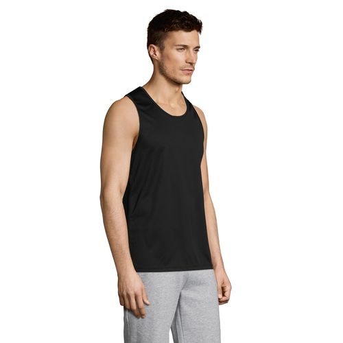 black CAMISETA DE TIRANTES DEPORTIVA PARA HOMBRE SOL'S SPORTY TT MEN