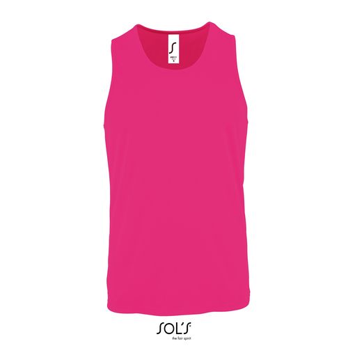rosa fluo CAMISETA DE TIRANTES DEPORTIVA PARA HOMBRE SOL'S SPORTY TT MEN